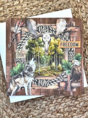 Handmade Multiple Occasions Masculine Greeting Card